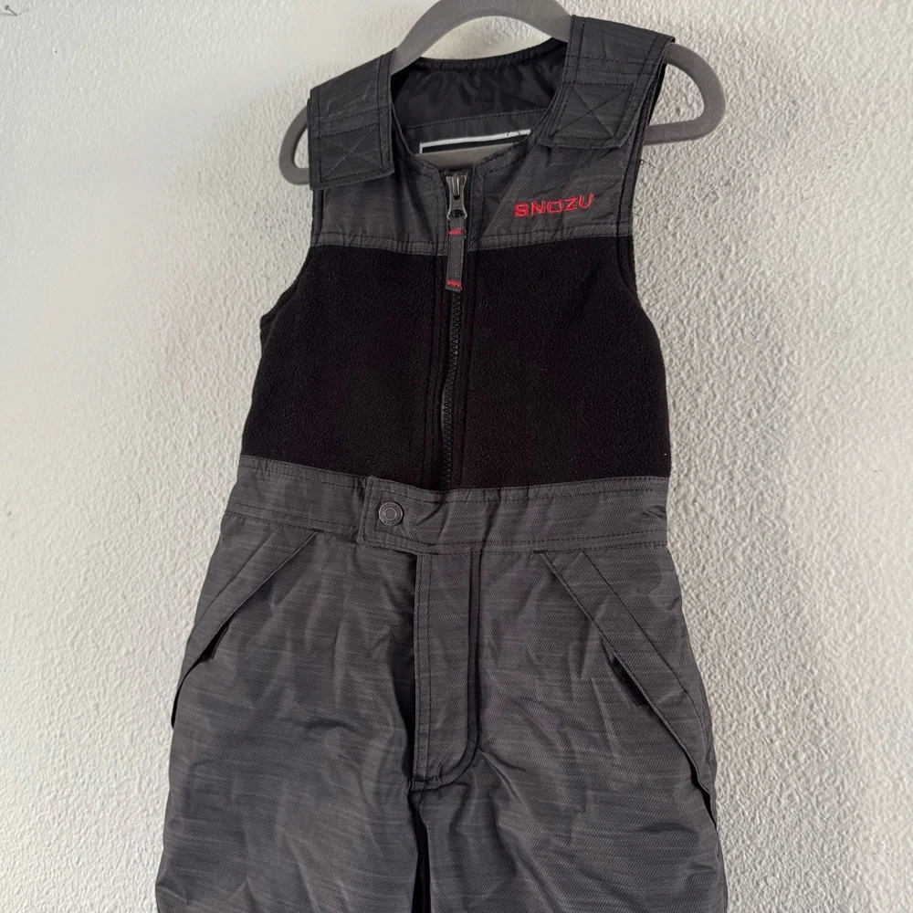 Snow Bib Pants 4T Weather Resistant Adjustable Zip Closure Snozu Winter Sporty - Picture 3 of 12